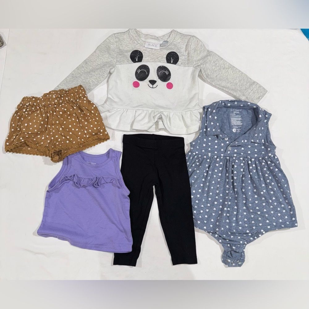 9-24 months baby girl 5 piece clothing bundle